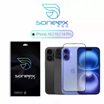 Захисне скло Soneex Pro для iPhone 14 Pro/15/16 2.5D Full Screen