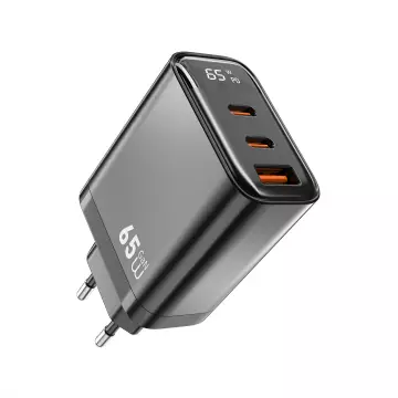 Адаптер WIWU [Wi-G012] Firefly GaN Fast Charger USB+2xUSB-C 65W