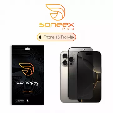 Захисне скло Soneex Pro для iPhone 16 Pro Max 2.5D Anti Peep
