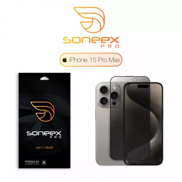 Захисне скло Soneex Pro для iPhone 15 Pro Max 2.5D Anti Peep