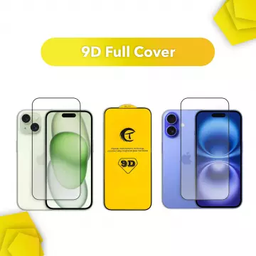 Захисне скло 9D для iPhone 15/16 Full Cover [без упаковки]