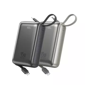 PowerBank WIWU [AS-182] Galaxy Pro Max 20000mAh 45W [with Built-in cables USB-C+Lightning]
