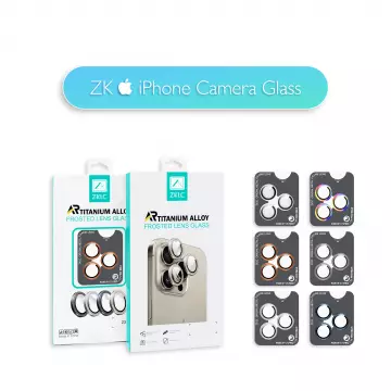 Захисне скло ZK для камери iPhone 17 Pro/17 Pro Max Lens Protection Glass