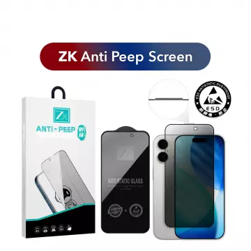 Захисне скло ZK для iPhone 16 Pro/17 2.5D Anti Peep