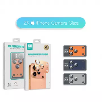 Захисне скло ZK для камери iPhone 17 Pro Max Armored Lens Protection Glass