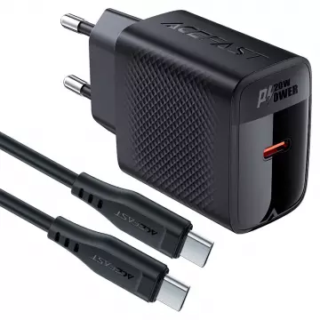 Адаптер ACEFAST [A82] GaN Fast Chagrer USB-C 30W [with cable USB-C]