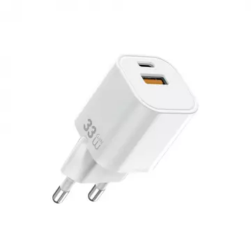 Адаптер WIWU [Wi-G017] Cube GaN Fast Charger USB+USB-C 33W