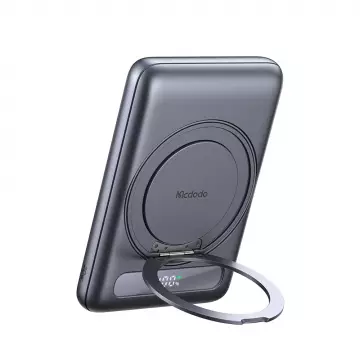 PowerBank Mcdodo [MC-8361] Magnetic Metal Ultra-Thin Wireless Charger 5000mAh 20W [with Built-in 360 Ring Stand]