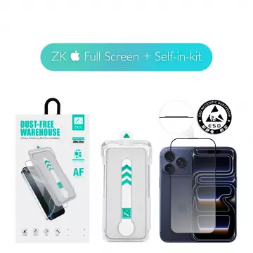 Захисне скло ZK для iPhone 17 Pro 2.5D Full Screen [Self-in kit]