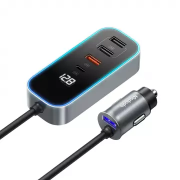 Прикурювач Mcdodo [CC-1900] Digital Display Car Charger 4xUSB+USB-C 3A 107W