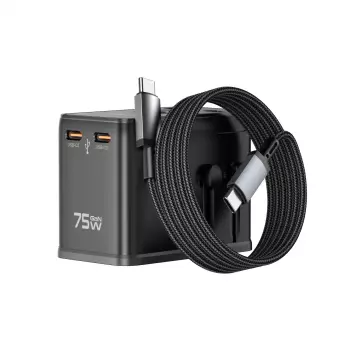 Адаптер WIWU [Wi-UA015] Universal Plug Adapter 3xUSB-C+USB 2500W+PD75W