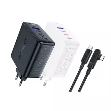 Адаптер ACEFAST [A37] GaN 4-Port Fast Charger 3xUSB-C+USB 100W [with cable USB-C]