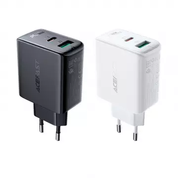 Адаптер ACEFAST [A5] Dual Port Fast Charger USB-C+USB 32W