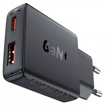 Адаптер ACEFAST [A69] Dual Port Fast Charger USB-C+USB 30W
