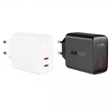 Адаптер ACEFAST [A9] Dual Fast Charger Series 2xUSB-C 40W