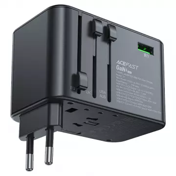 Адаптер ACEFAST [Z1] GaN Travel Plug Adapter 3xUSB-C+2xUSB 2300W+PD75W