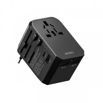 Адаптер WIWU [UA-304] Universal Adapter 4in1 3xUSB+USB-C 45W