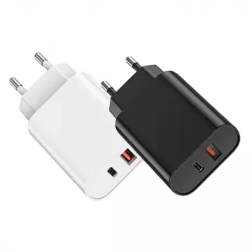 Адаптер WIWU [Wi-U002] Quick Fast Charger USB-C+USB 20W