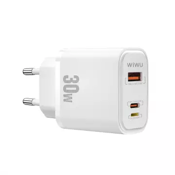 Адаптер WIWU [Wi-U021] SiC Wall Fast Charger USB-C+USB+Lightning 30W