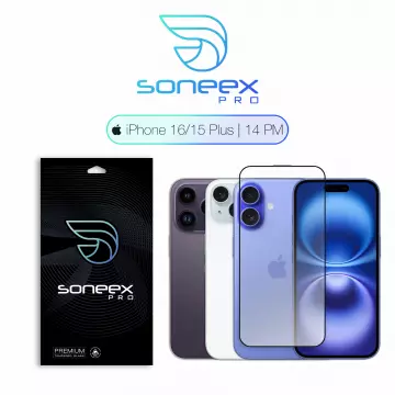 Захисне скло Soneex Pro для iPhone 14 Pro Max/15 Plus/16 Plus 2.5D Full Screen