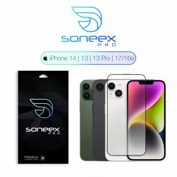 Захисне скло Soneex Pro для iPhone 13/13 Pro/14/16e/17e 2.5D Full Screen