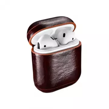 Чохол iCarer для AirPods 2 Oil Wax Leather Series