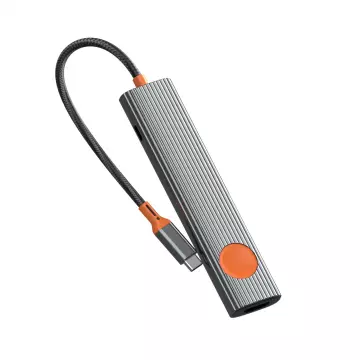 Хаб WIWU [Wi-HB007] Travel 7in1 USB-C to 2xUSB3.0+SD/MicroSD+HDMI+RJ45+PD 100W