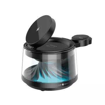 Бездротова Зарядка WIWU [Wi-W039] Wireless Charger with Ambient Light & Speaker 5in1 Flow Series