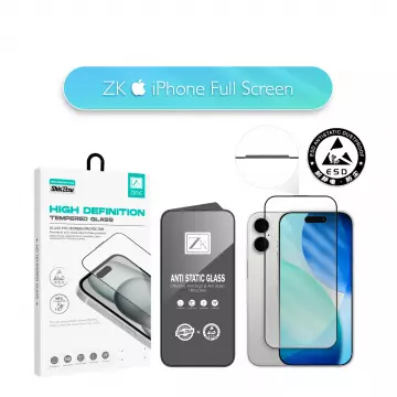 Захисне скло ZK для iPhone 16 Pro/17 2.5D Full Screen