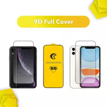 Захисне скло 9D для iPhone Xr/11 Full Cover [без упаковки]