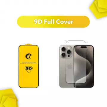 Захисне скло 9D для iPhone 15 Pro Full Cover [без упаковки]