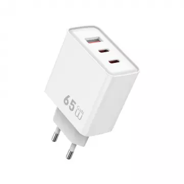 Адаптер WIWU [Wi-G005] Essen GaN Fast Charger USB+2xUSB-C 65W