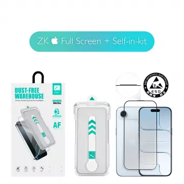 Захисне скло ZK для iPhone 17 Air 2.5D Full Screen [Self-in kit]
