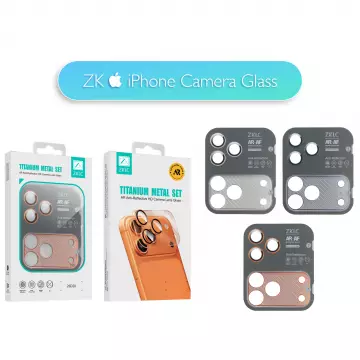 Захисне скло ZK для камери iPhone 17 Pro Titanium Metal Lens Protection Glass
