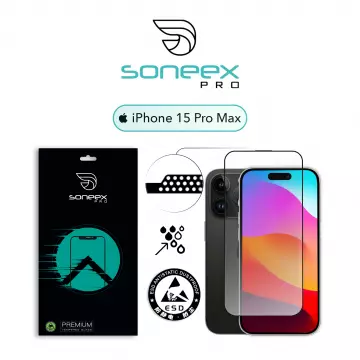 Захисне скло Soneex Pro для iPhone 15 Pro Max 2.5D Full Screen