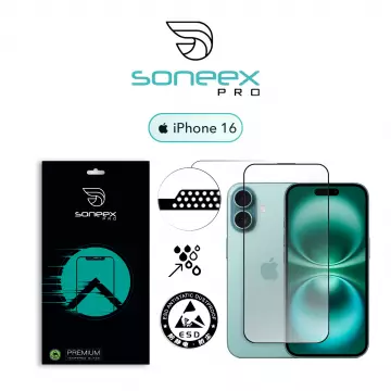 Захисне скло Soneex Pro для iPhone 14 Pro/15/16 2.5D Full Screen