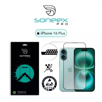 Захисне скло Soneex Pro для iPhone 14 Pro Max/15 Plus/16 Plus 2.5D Full Screen