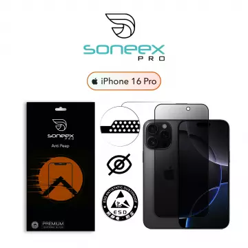 Захисне скло Soneex Pro для iPhone 16 Pro 2.5D Anti Peep