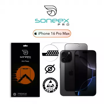 Захисне скло Soneex Pro для iPhone 16 Pro Max 2.5D Anti Peep