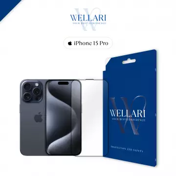 Захисне скло Wellari для iPhone 15 Pro 3D Full Screen