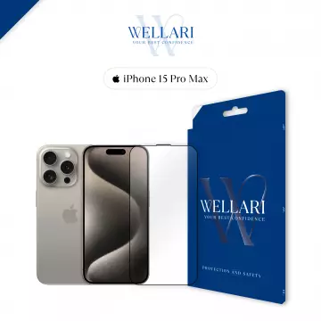 Захисне скло Wellari для iPhone 15 Pro Max 3D Full Screen
