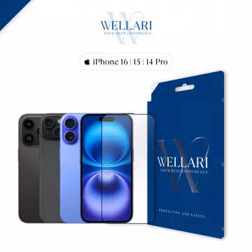 Захисне скло Wellari для iPhone 14 Pro/15/16 3D Full Screen