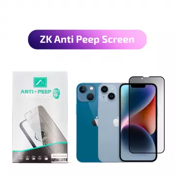 Захисне скло ZK для iPhone 13/13 Pro/14/16e/17e 2.5D Anti Peep